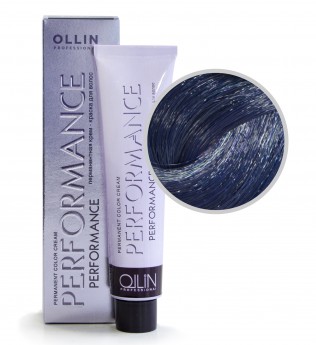 Ollin Professional Performance Permanent Color Cream 0-88 60 мл Перманентная крем-краска для волос с экстрактом лекарственных растений и протеинами шёлка (цвет синий)