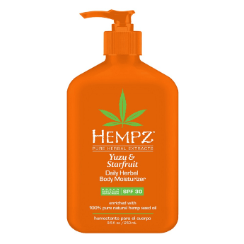 Hempz Yuzu &amp; Starfruit Daily Herbal Body Moisturizer SPF 3 Молочко солнцезащитное увлажняющее для тела