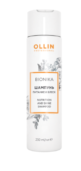 Ollin Professional BioNika Nutrition And Shine Shampoo 250 мл Шампунь "Питание и блеск"