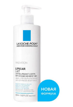 La Roche-Posay Lipikar 48Hr Lipid-Replenishing Anti-Dryness Body Milk 400 мл Молочко липидовосставливающее для увлажнения кожи
