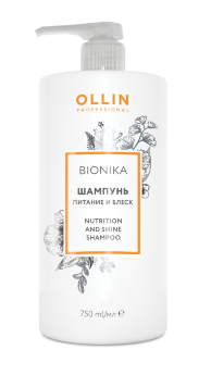 Ollin Professional BioNika Nutrition And Shine Shampoo 750 мл Шампунь "Питание и блеск"