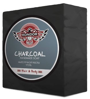 Kondor Handmade Soap Charcoal 130 гр Мыло ручной работы с ароматом древесного угля