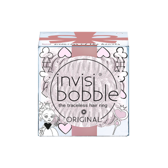 Invisibobble ORIGINAL Princess of the Hearts Резинка-браслет для волос (искристый розовый)