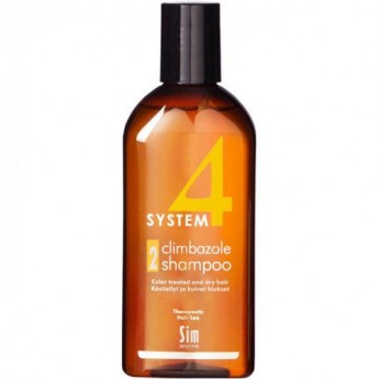Sim Sensitive System 4 Therapeutic Climbazole Shampoo 2 100 мл Терапевтический шампунь № 2 для сухих поврежденных и окрашенных волос
