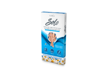 ItalWax Solo Depilatory Strips For Body Sensitive Skin Подходят для чувствительной кожи. Восковые полоски Solo безупречно удаляют волосы на теле. Масло авокадо и витамин Е питают и увлажняют кожу, а экстракт ромашки успокаивает 