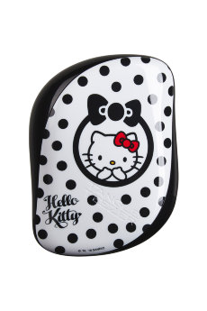 Tangle Teezer Compact Styler Hello Kitty Black Компактная расческа со съемной крышкой.