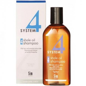 Sim Sensitive System 4 Therapeutic Climbazole Shampoo 4 215 мл Терапевтический шампунь № 4 для очень жирной, чувствительной и раздраженной кожи головы