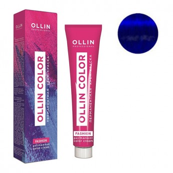 Ollin Professional Color Fashion Permanent Color Cream Экстра-Интенсивный Синий 60 мл Перманентная крем-краска для волос (экстра-интенсивный синий)