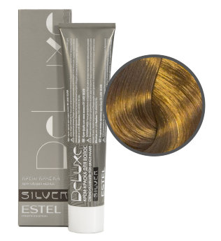 Estel Professional De Luxe Silver Color Cream 8/31 Стойкая крем-краска для волос для закрашивания седины (Светло-русый золотисто-пепельный)