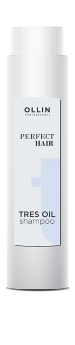 Ollin Professional Perfect Hair Tres Oil Shampoo 400 мл Восстанавливающий шампунь с маслом оливы, инка-инчи и жожоба для максимального питания и защиты волос
