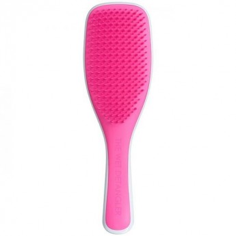 Tangle Teezer The Wet Detangler Popping Pink Расческа предназначена для расчесывания волос прямо в душе (ярко-розовый с белым)