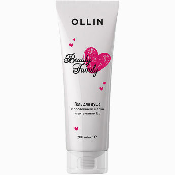 Ollin Professional Beauty Family Shower Gel B5 200 мл Гель для душа с протеинами шёлка и витамином B5
