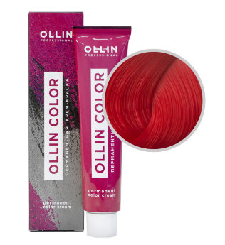 Ollin Professional Color Permanent Color Cream 0-66 60 мл Перманентная крем-краска для волос (корректор красный)
