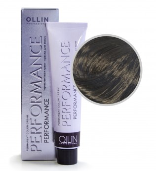 Ollin Professional Performance Permanent Color Cream 3-0 60 мл Перманентная крем-краска для волос с экстрактом лекарственных растений и протеинами шёлка (цвет темный шатен)