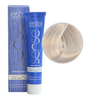 Estel Professional De Luxe Sense Color Cream SE10/16 Краска для волос без аммиака (светлый блондин пепельно-фиолетовый)