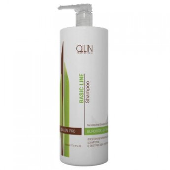 Ollin Professional Basic Line Reconstructing Shampoo with Burd 750 мл Восстанавливающий шампунь с экстрактом репейника