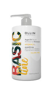 Ollin Professional Basic Line Argan Oil Shine &amp; Brilliance Shampoo 750 мл Шампунь для сияния и блеска с аргановым маслом