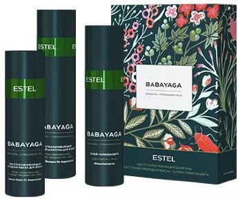 Estel Professional Babayaga Set Ягодный набор для восстановления волос (шампунь + маска + спрей-термозащита)