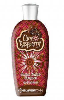 SuperTan Choco Raspberry 200 мл Крем ускоритель загара для сильно загорелой кожи. Бронзирующий комплекс с маслом какао. (Шоколадная малина)