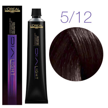 L&#039;Oreal Professionnel Dia Light 5.12 50 мл Краска для чувствительных волос (Шоколадная шелковица)